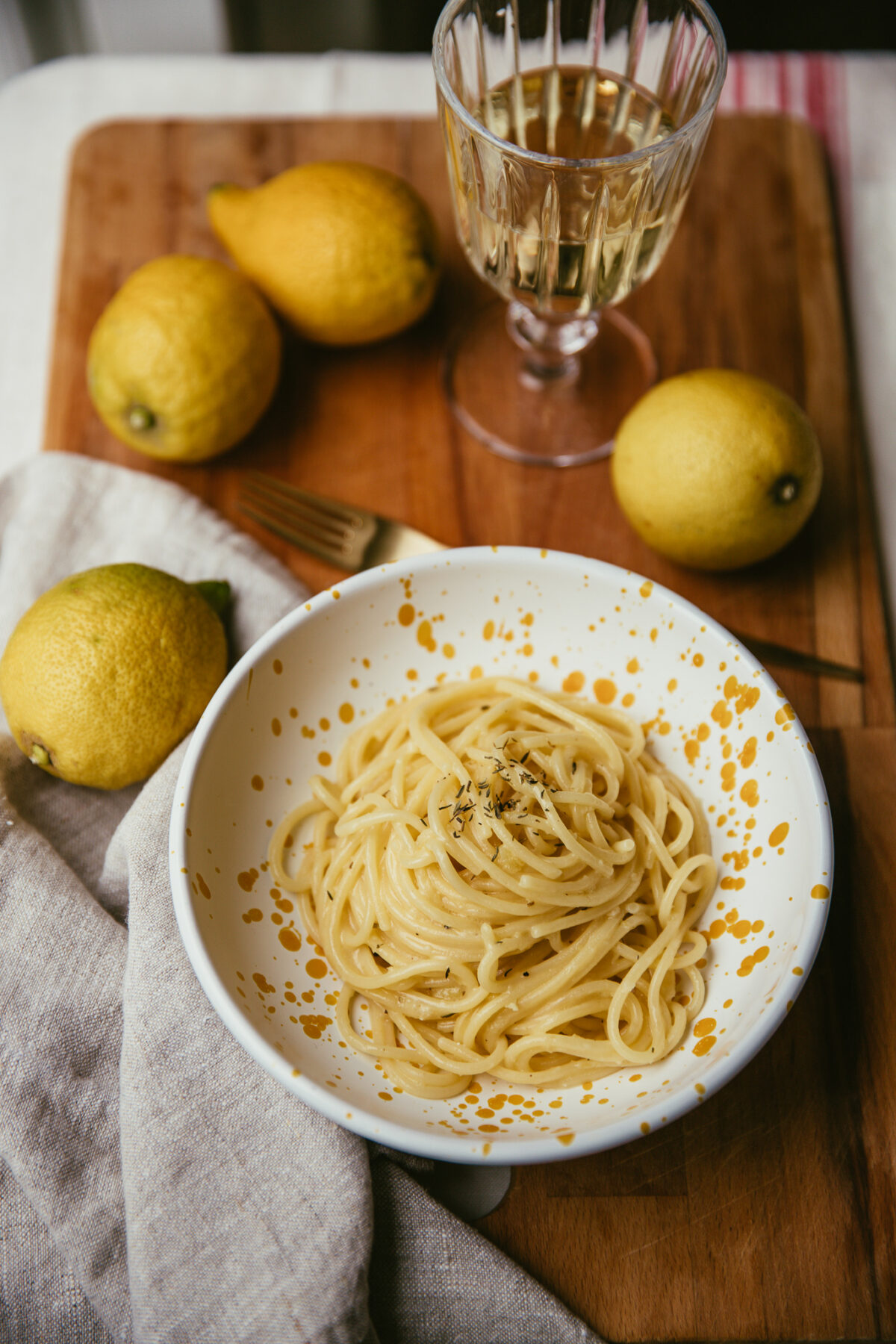 spaghetti au citron