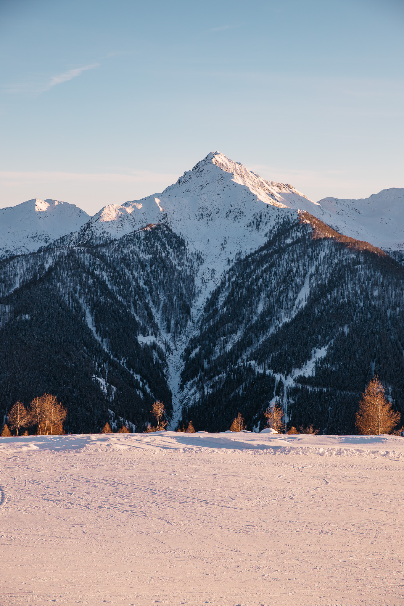 Skier en Italie Val d'Ultimo