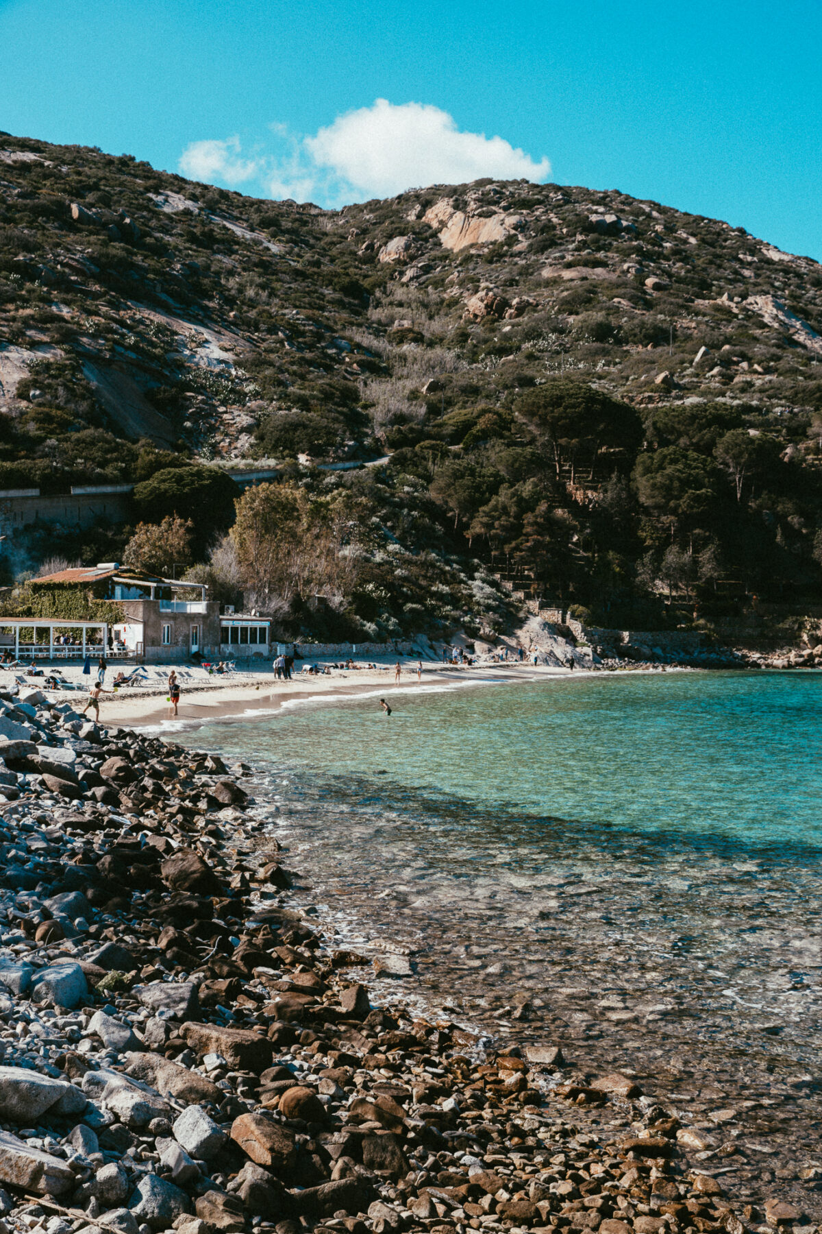 Plage le Cannelle île du Giglio Toscane