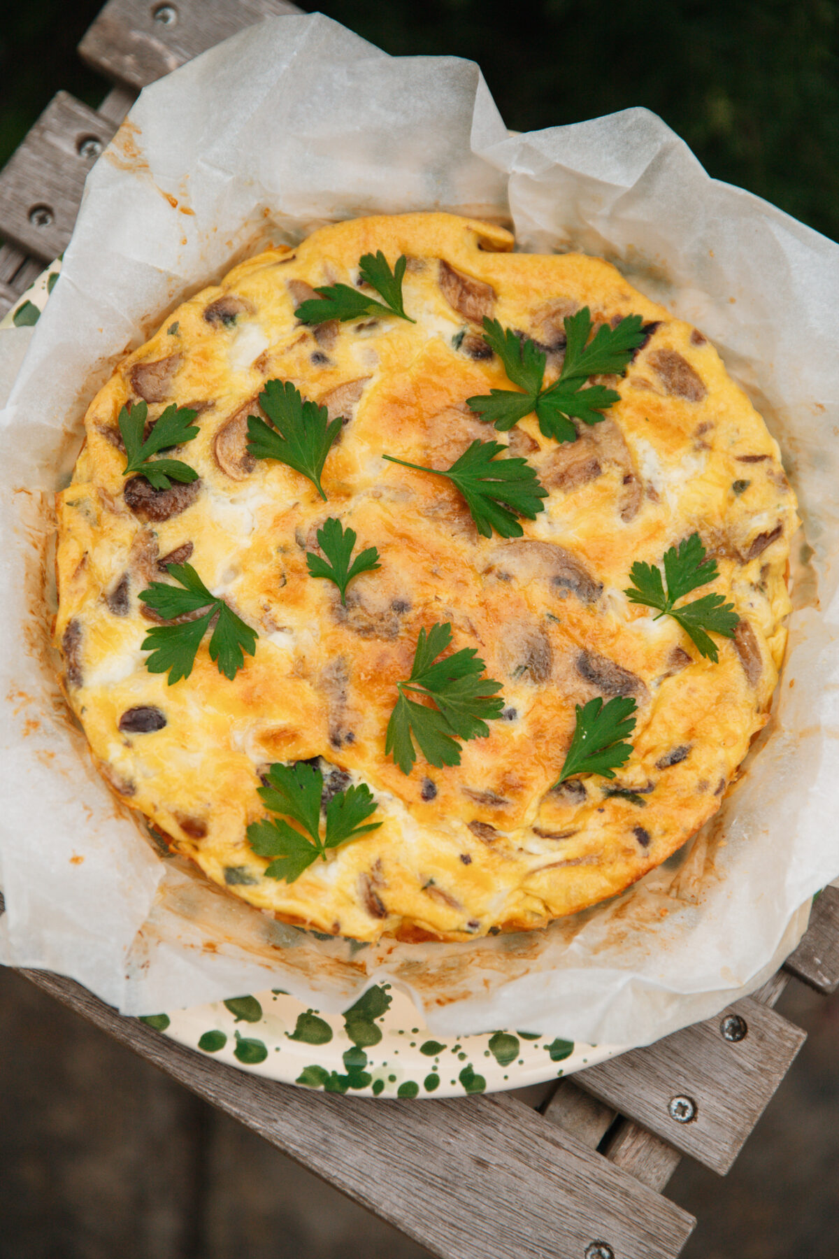 frittata-champignons-mozzarella