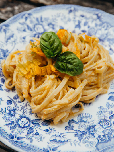 Pesto de fleurs de courgettes