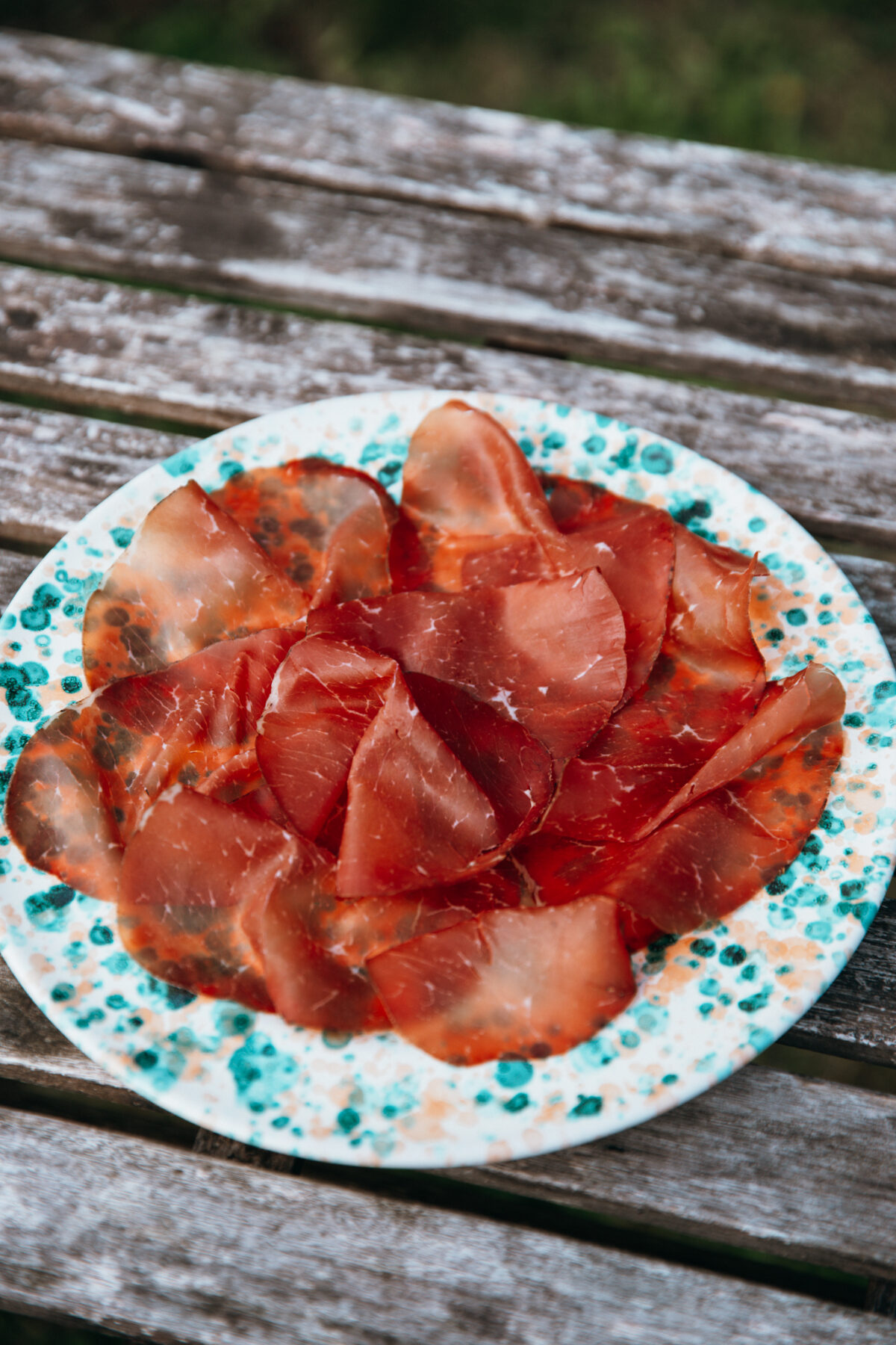Bresaola carpaccio cèpes