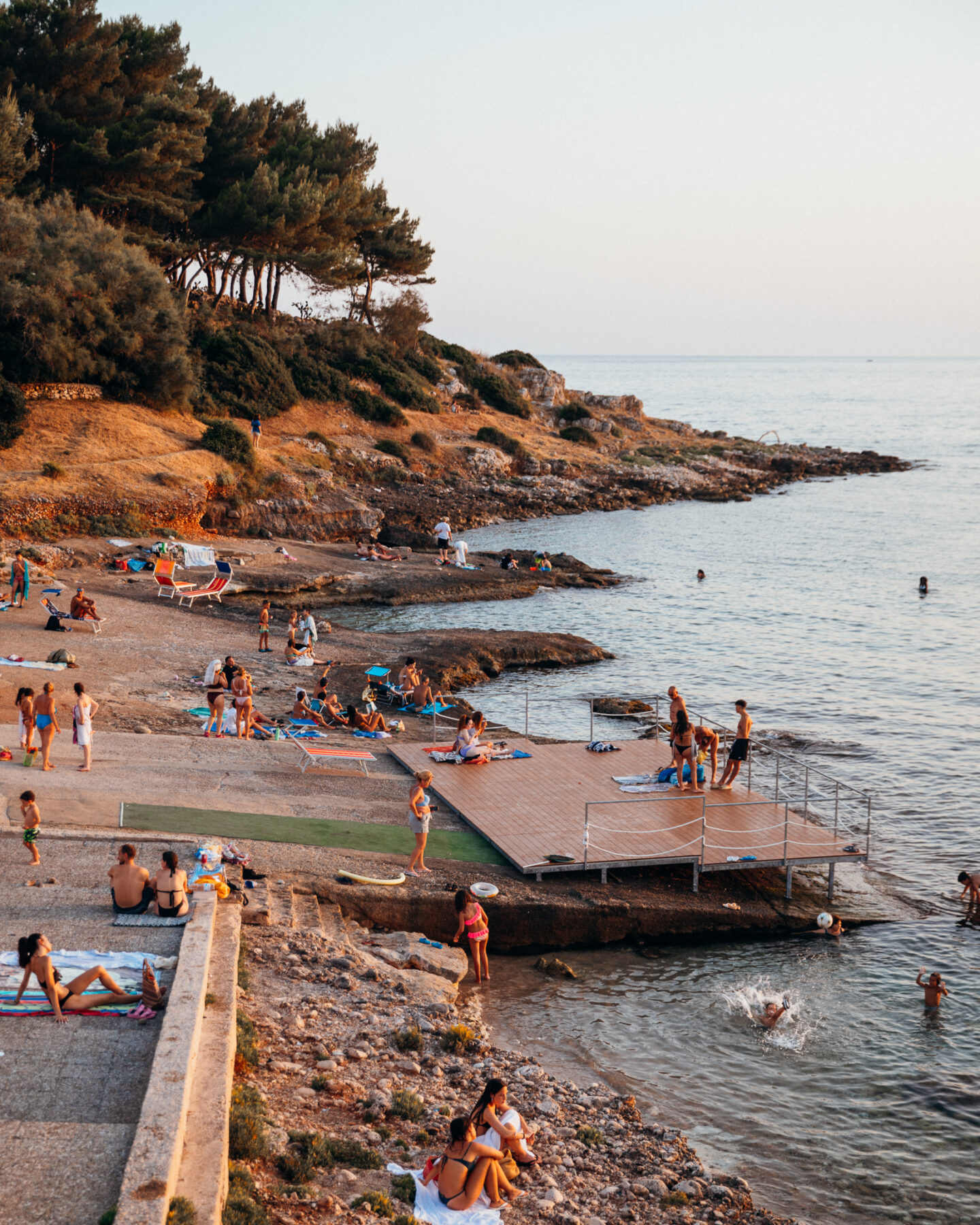 Marina di San Gregorio Salento coucher de soleil