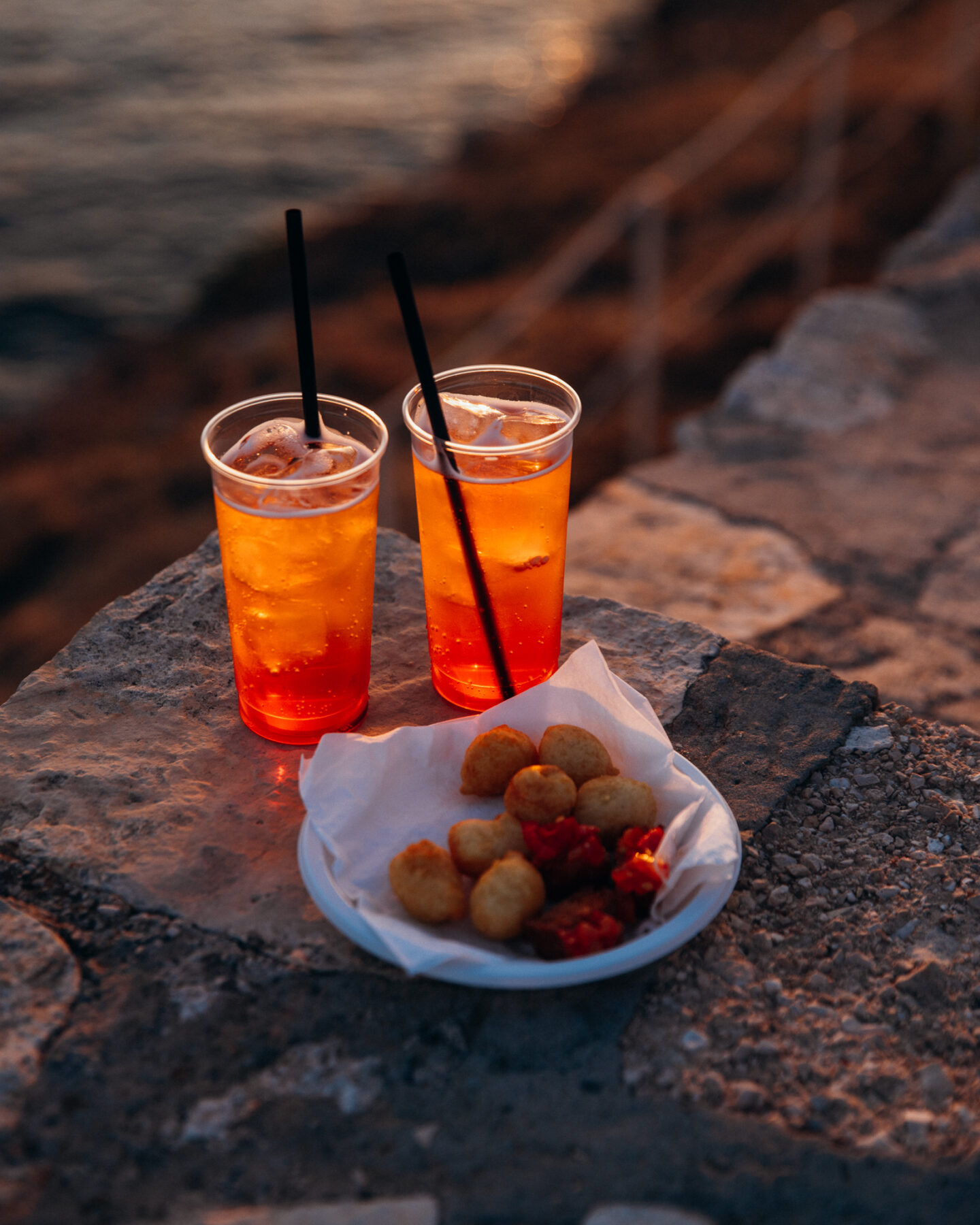 Marina di San Gregorio Salento coucher de soleil