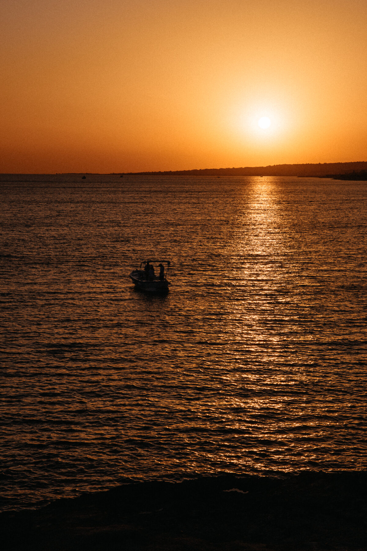 Marina di San Gregorio Salento coucher de soleil