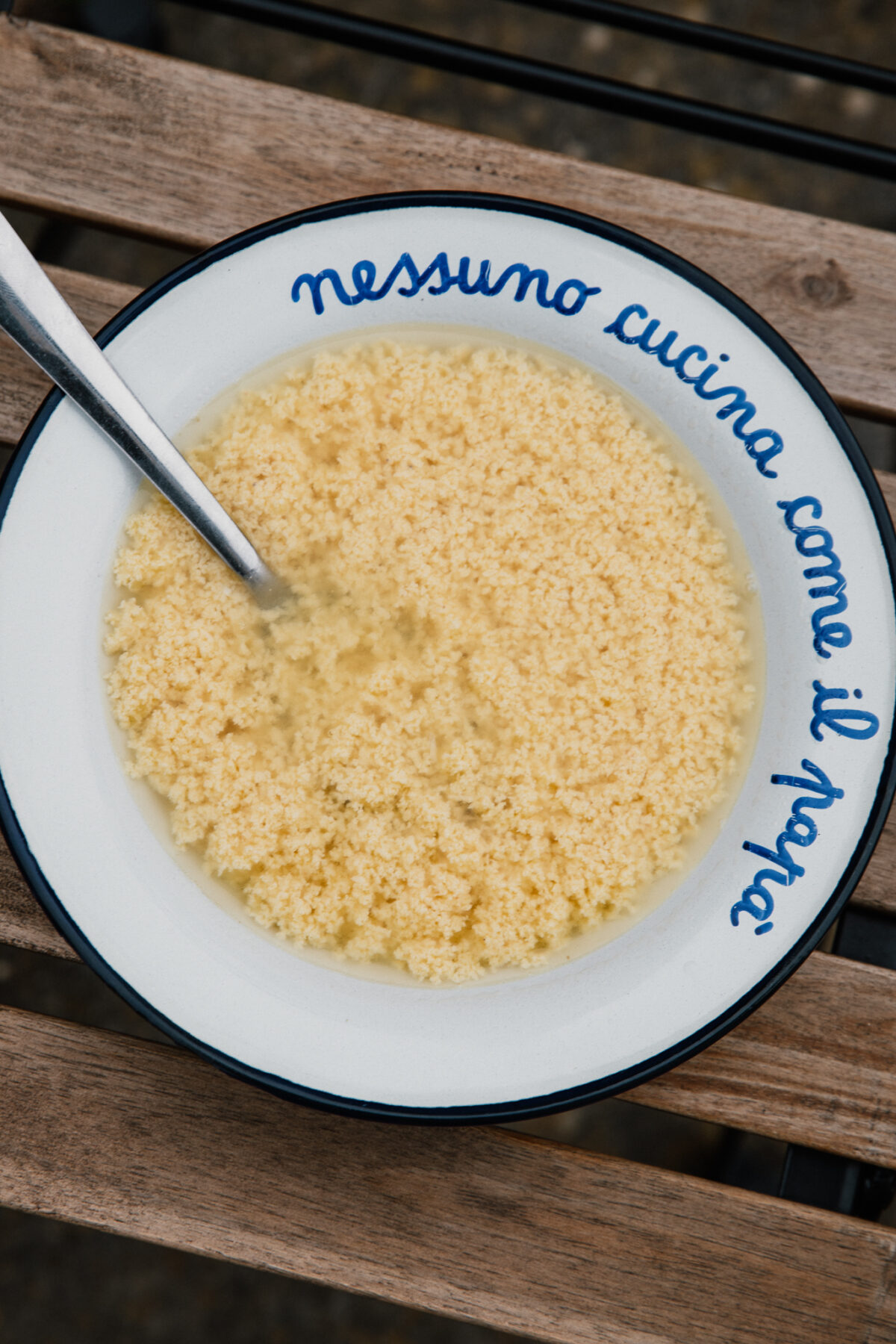 Bouillon stracciatella soupe italienne